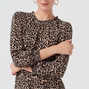 J.Crew Leopard Print Midi Dress